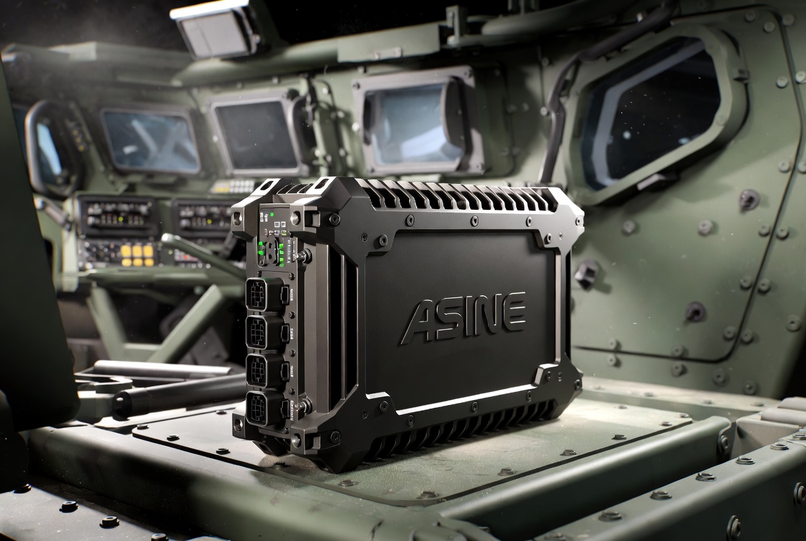 ASINE ruggedized storage in defense ground vehicle